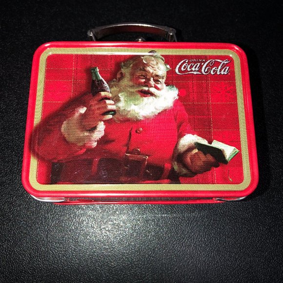 Coca-cola Tin tray and miniature box tin (Bundle) - Picture 5 of 8